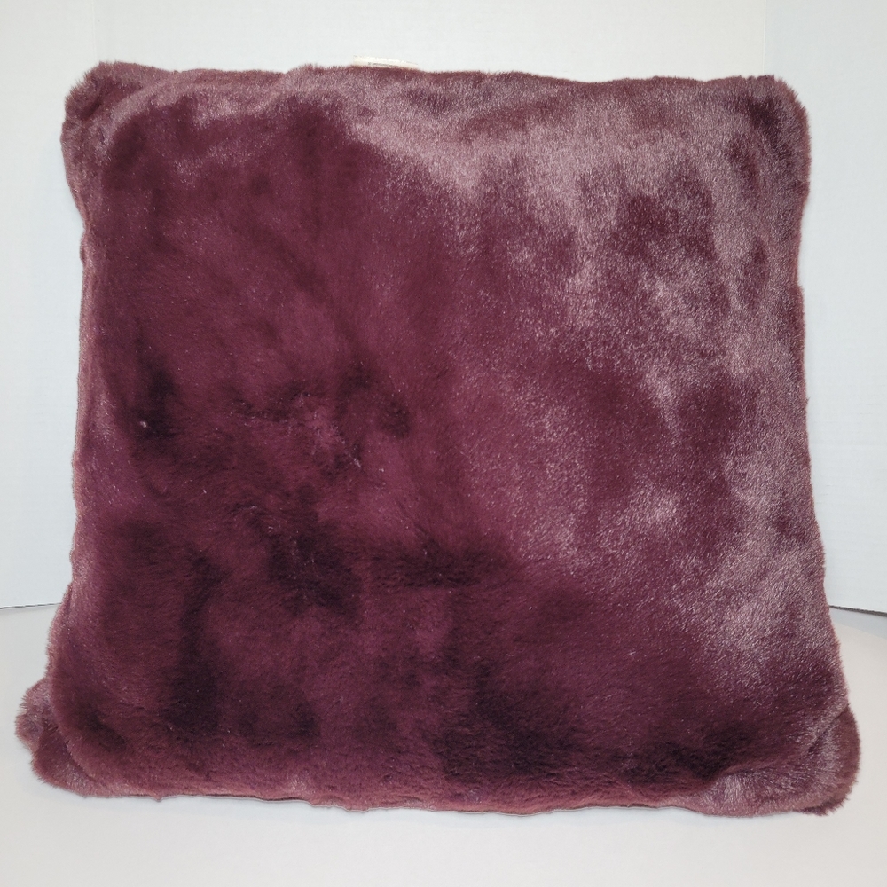 Lush Plum Burgundy Super Soft Large 20in Throw Pillow Zipper Closure by Oeko-Tex
